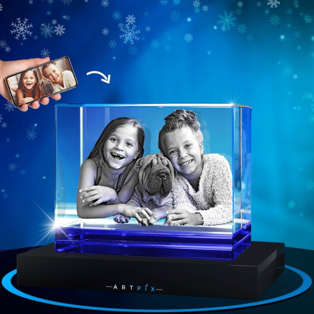 ArtPix3D - 3D Crystal - Blue Skirt Keepsake Landscape