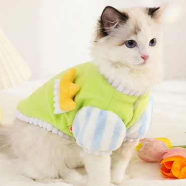 Frog Prince Cat Thickened Warm Clothes Hat