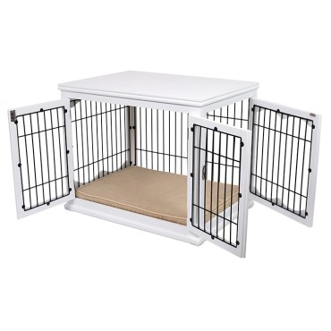Double Door  Dog Crate Furniture
