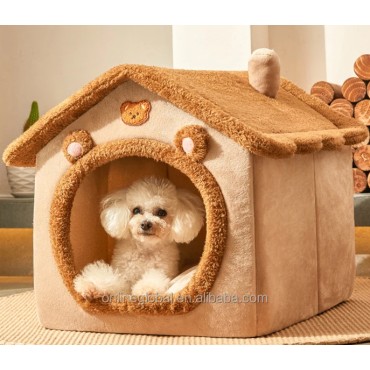 Indoor Outdoor Cat House With Chimney
